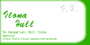 ilona hull business card
